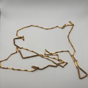 Vintage Monet 45” gold tone necklace